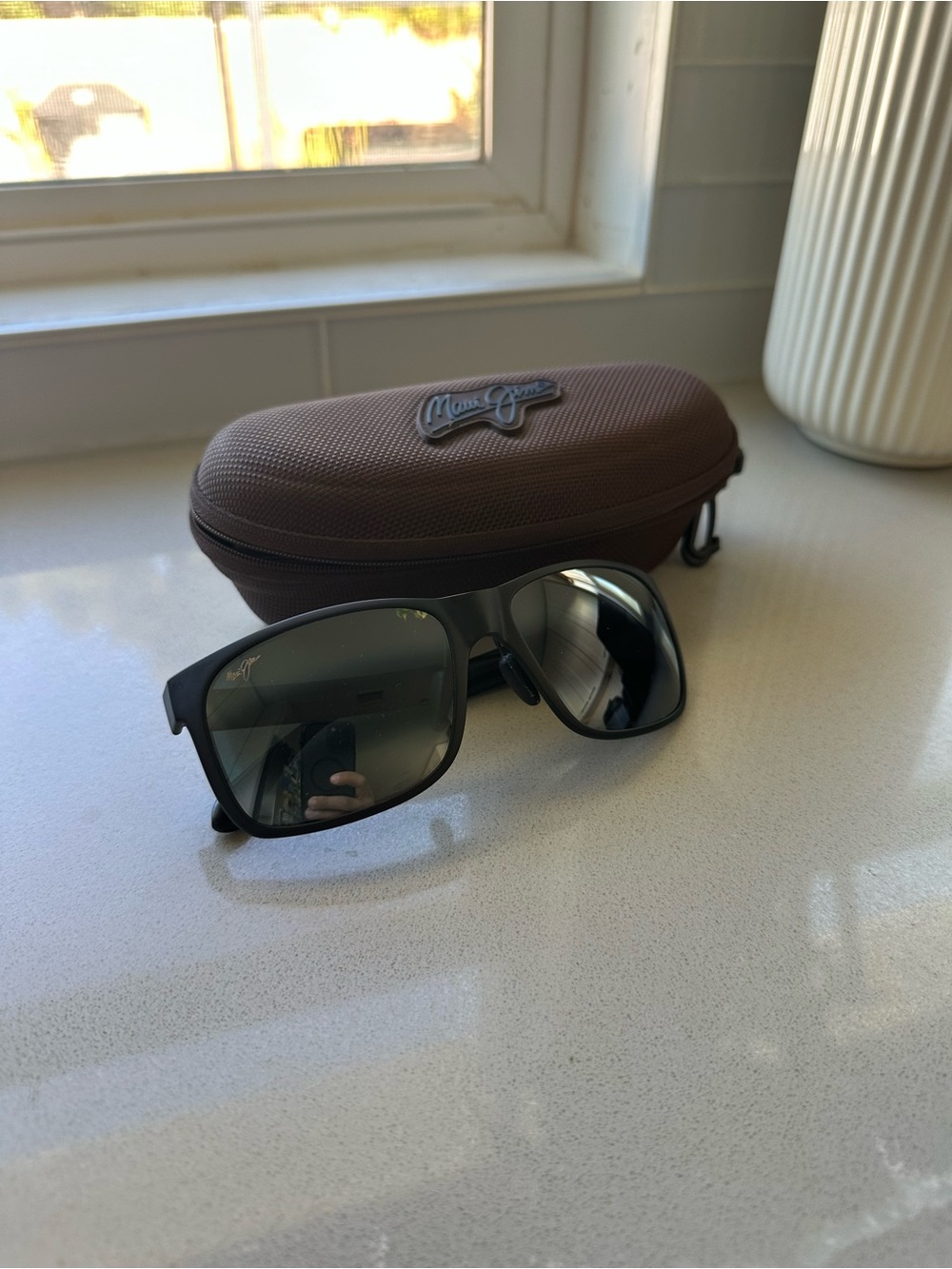 Maui Jim Red Sands Polarized Black Sunglasses